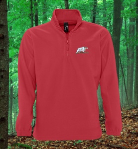 sweat-polaire-chasse-rouge