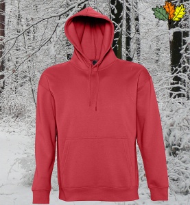 sweat-capuche-rouge-chasse